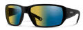 Smith Hookset Matte Black / ChromaPop Glass Polarchromic Yellow Blue Mirror (12462QG) Sunglasses - Color Image