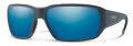 Smith Hookset Matte Slate / ChromaPop Glass Polarized Blue Mirror (RIW62QG) Sunglasses - Color Image