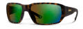 Smith Hookset Matte Tortoise / ChromaPop Glass Polarchromic Brown Green Mirror (N9P6278) Sunglasses - Color Image