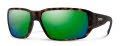 Smith Hookset Matte Tortoise / ChromaPop Glass Polarized Green Mirror (N9P62UI) Sunglasses - Color Image