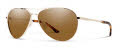 Smith Langley 2 Gold / ChromaPop Polarized Brown (J5G61L5) Sunglasses - Color Image