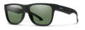 Smith Lowdown 2 Matte Black / ChromaPop Gray Green (003561H) Sunglasses - Color Image