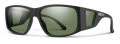 Smith Monroe Peak Matte Black / ChromaPop Polarized Gray Green (00362L7) Sunglasses - Color Image