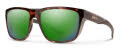 Smith Barra Tortoise / ChromaPop Glass Polarized Green Mirror (08660UI) Sunglasses - Color Image