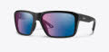 Smith Backcast Matte Black / ChromaPop Glass Polarchromic Rose Blue Mirror (003617V) Sunglasses - Color Image