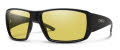 Smith Guide's Choice Matte Black Chromapop Glass Polarized Low Light Yellow (00362L5) Sunglasses - Color Image