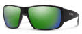 Smith Guide's Choice Matte Black ChromaPop Glass Polarized Green Mirror (00362UI) Sunglasses - Color Image