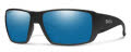 Smith Guide's Choice XL Matte Black ChromaPop Glass Polarized Blue Mirror (00363QG) Sunglasses - Color Image