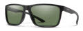Smith Riptide Matte Black ChromaPop Polarized Gray Green (DL561L7) Sunglasses - Color Image
