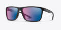 Smith Riptide Matte Black / ChromaPop Glass Polarchromic Rose Blue Mirror (003617V) Sunglasses - Color Image