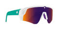 Spy Monolith Speed Matte White Teal - Happy Gray Green Dark Purple Mirror (6700000000234) Sunglasses - Color Image
