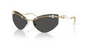 Swarovski SK7039 Gold/Dark Grey (400487) Sunglasses - Color Image