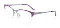 Takumi TK1138 With Magnetic Clip-On Lens Purple & Matt Light Blue with polarized clip on lens (80) Eyeglasses - Color Image