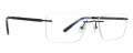 Totally Rimless Bypass 302 Gunmetal Eyeglasses - Color Image