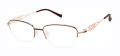 Tura R155 Burgundy/Rose - BUR Eyeglasses - Color Image