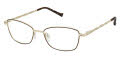 Tura R714 Brown/Gold - BRN Eyeglasses - Color Image