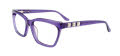 Takumi TK1035 With Magnetic Clip-On Lens Violet Crystal with Polarized Clip on Lens (80)  Eyeglasses - Color Image