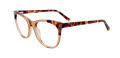 Takumi TK1112 With Magnetic Clip-On Lens Light Brown Crystal & Demi Brown (010) Eyeglasses - Color Image
