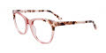 Takumi TK1112 With Magnetic Clip-On Lens Light Pink Crystal & Demi Pink (030) Eyeglasses - Color Image