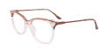 Takumi TK1121 With Magnetic Clip-On Lens Brown Marbled & Crystal Light Brown (010) Eyeglasses - Color Image