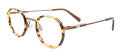 Takumi TK1153 With Magnetic Clip-On Lens Demi Amber & Satin Light Brown with polarized clip on lens (010) Eyeglasses - Color Image