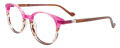 Takumi TK1234 Kids -  No Clip on Lens Crystal Pink/Striped Brown (030) Eyeglasses - Color Image