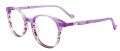 Takumi TK1234 Kids -  No Clip on Lens Crystal Purple/Striped Purple (080) Eyeglasses - Color Image