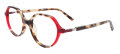 Takumi TK1264 Tortoise & Transparent Red (035) Eyeglasses - Color Image