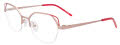 Takumi TK1270 Rose Gold & Red Trim (030) Eyeglasses - Color Image