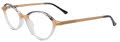 Takumi TK1275 Dark Brown & Light Brown & Crystal (010) Eyeglasses - Color Image