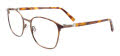 Takumi TK1135 With Magnetic Clip-On Lens Demi Brown & Matt Light Brown (010) Eyeglasses - Color Image