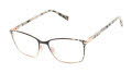Ted Baker TKG500 Black Rose Gold (BLK) Eyeglasses - Color Image