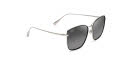 Maui Jim Tiger Lily - 561 Black Gloss with Silver / Neutral Grey MauiGradient® PolarizedPluz2 lens (GS561-02) Sunglasses - Color Image
