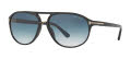 Tom Ford FT0447 Black-Shiny / Blue-Gradient (01P) Sunglasses - Color Image