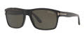 Tom Ford FT0678 Black-Shiny / Grey-Polar (01D) Sunglasses - Color Image
