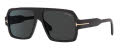 Tom Ford FT0933 Black-Shiny / Grey (01A) Sunglasses - Color Image