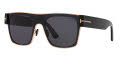 Tom Ford FT1073 Black-Shiny / Grey (01A) Sunglasses - Color Image