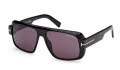 Tom Ford FT1101 Black-Shiny / Grey (01A) Sunglasses - Color Image