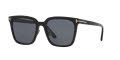 Tom Ford FT1132-K Black-Shiny / Grey (1330L1) Sunglasses - Color Image