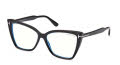 Tom Ford FT5844-B Black-Shiny (001) Eyeglasses - Color Image