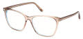 Tom Ford Blue Light Collection FT5762-B Shiny Rose Champagne / Blue Block Lenses (045) Eyeglasses - Color Image