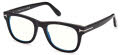 Tom Ford Blue Light Collection FT5820-B Shiny Black / Blue Block Lenses (001) Eyeglasses - Color Image