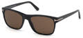 Tom Ford FT0698 Shiny Black/ Brown Polar Lenses (01J) Sunglasses - Color Image