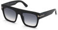 Tom Ford FT0847 - Renee Shiny Black / Gradient Smoke Lenses (01B) Sunglasses - Color Image