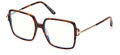Tom Ford Blue Light Collection FT5915-B Red Havana (054) Eyeglasses - Color Image