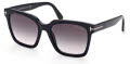 Tom Ford FT0952 - Selby Shiny Black / Gradient Smoke-To-Pink Lenses (01B) Sunglasses - Color Image
