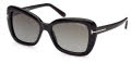 Tom Ford FT1008 Maeve Shiny Black / Gradient Smoke Lenses (01B) Sunglasses - Color Image