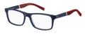 Tommy Hilfiger TH 2044 Blue / Red (8RU) Eyeglasses - Color Image