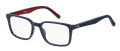 Tommy Hilfiger TH 2049 Matte Blue / Red (FLL) Eyeglasses - Color Image