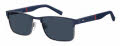 Tommy Hilfiger Th 2040/S Matte Blue Ruthenium (KU0) Sunglasses - Color Image